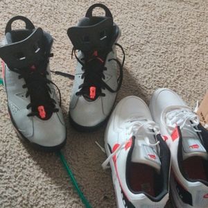 Tennis shoes and basketball shoes